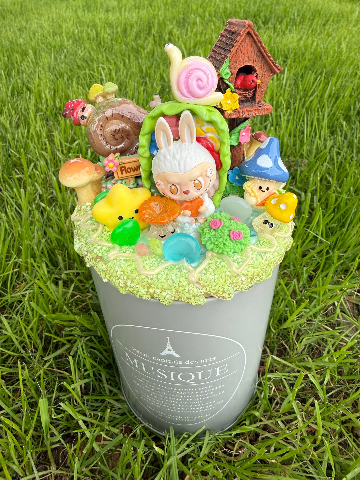 🌲✨ Woodland Story Decoden Container – Handmade Collectible ✨🌲