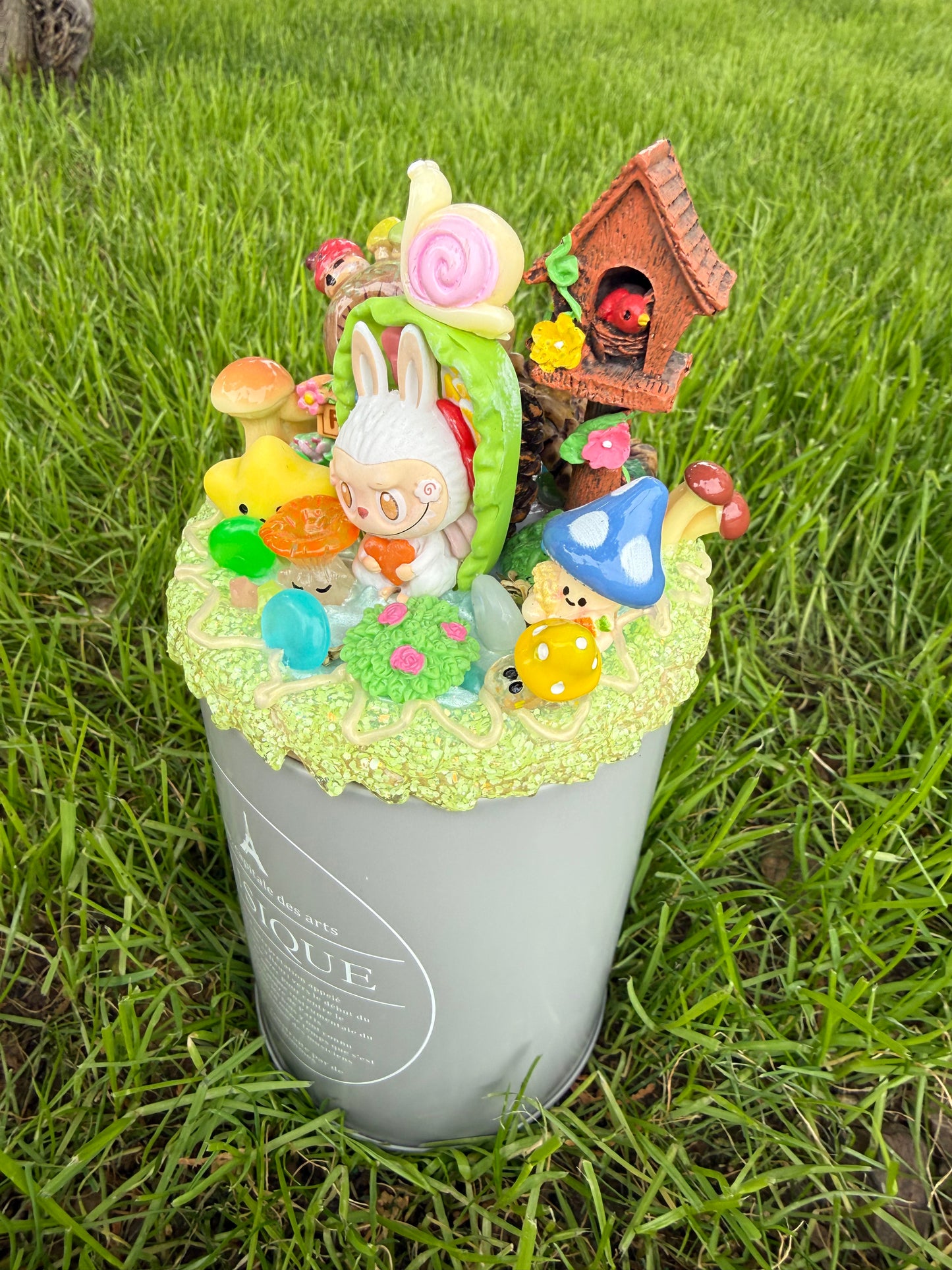 🌲✨ Woodland Story Decoden Container – Handmade Collectible ✨🌲
