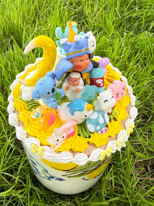 🌙💛 Moonlight Dream Decoden Container – Handmade Collectible 💛🌙