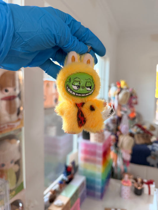 Hand Painted La charm bubu Mask Plush Keychain