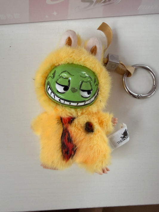Hand Painted La charm bubu Mask Plush Keychain