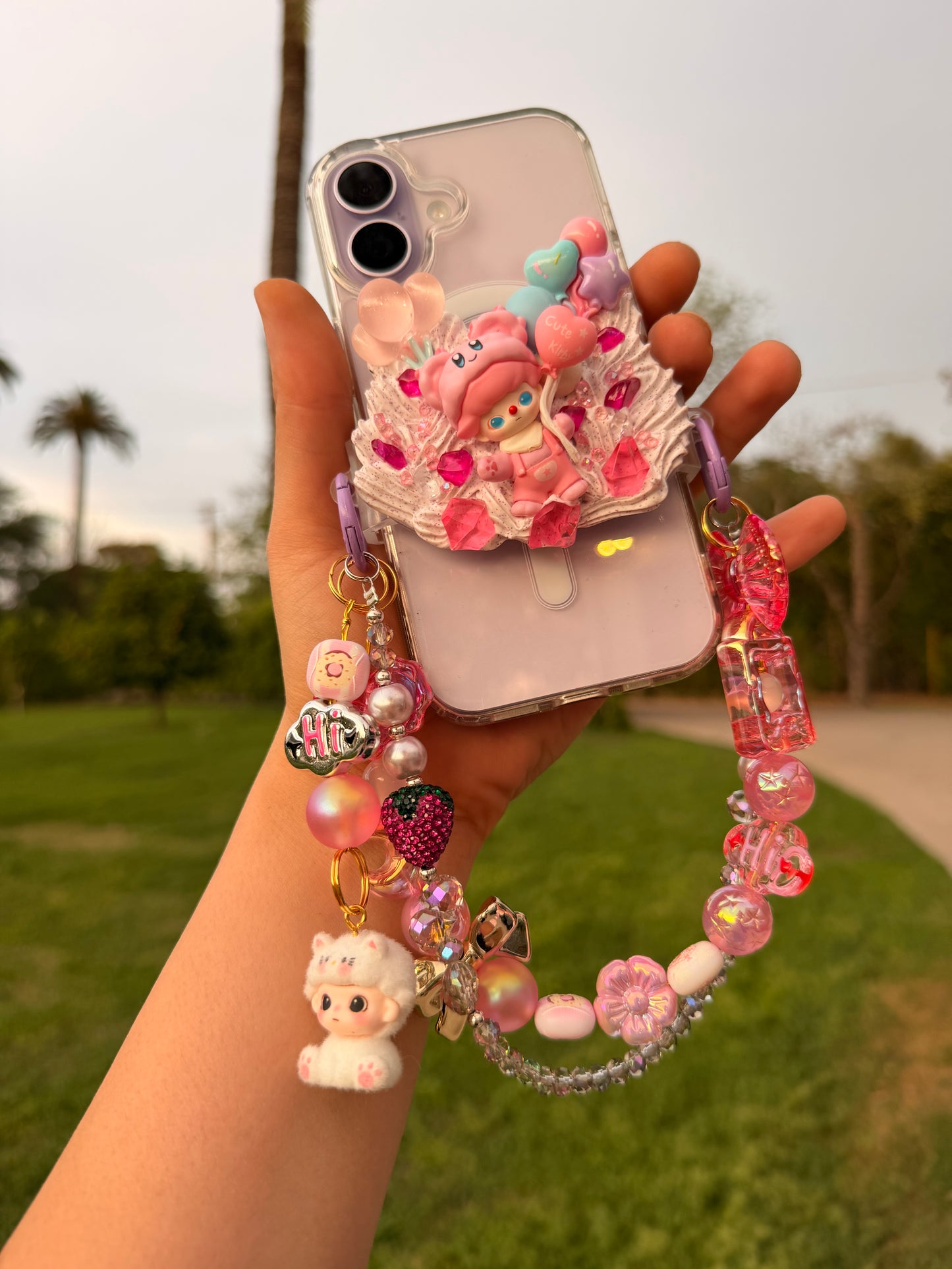 La Charm BuBu Phone Clip and Pendant cloud boy