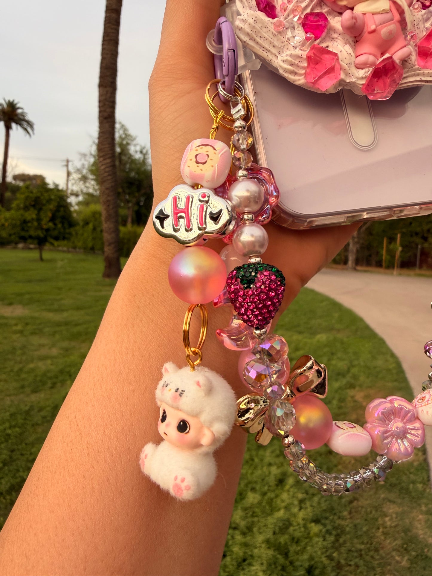 La Charm BuBu Phone Clip and Pendant cloud boy