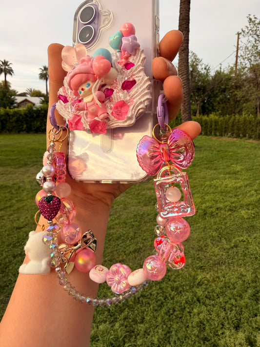 Balloon D Boy Phone Clip – Beaded Charm Accessory