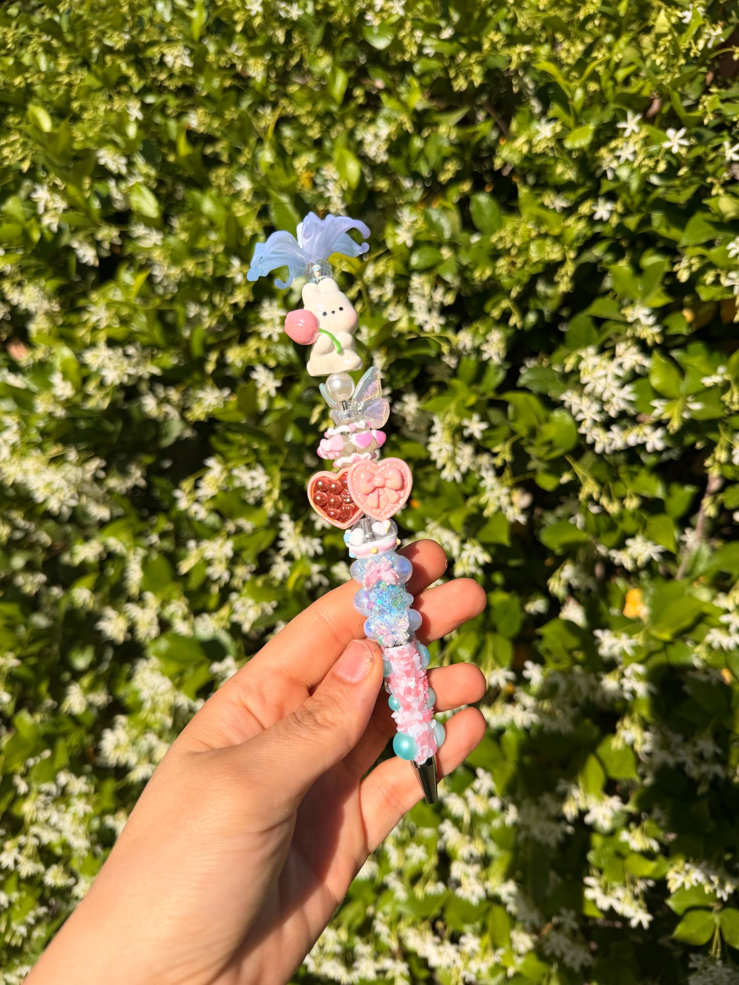 Beaded Bunny Pen
