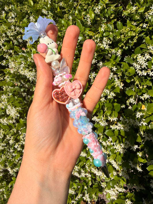 Beaded Bunny Pen