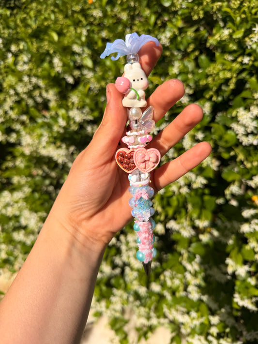 Beaded Bunny Pen