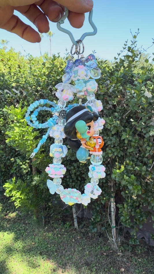 Princess Jasmine Inspired Handmade Beaded Pendant & Phone Charm